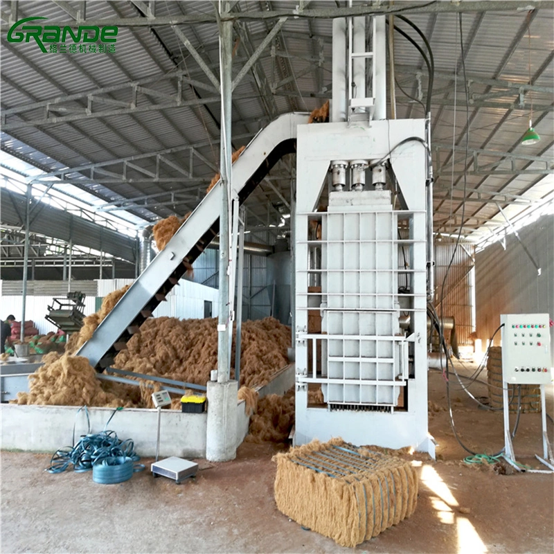 Automatic Hydraulic Coconut Bran Baler Palm Fruit Coconut Peeling Machine Price