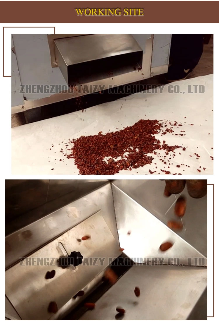 Best Selling Roasted Cacao Sheller Peeler Cocoa Bean Winnower Peeling Shelling Winnowing Machine From Amy