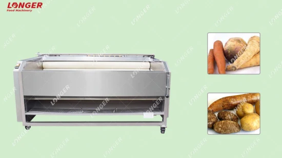 Automatic Vegetable Cassava Cleaning Peeling Seashells Fish Washer Machinery Fruit Lemon Carrot Brush Ginger Washing Machine