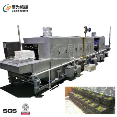 Automatic Farm Fruit Vegetable Turnover Box Washer Turnover Tray Crate Washing Machine Washer Cleaner