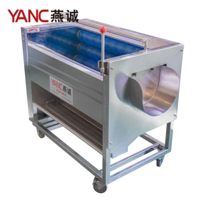 Yc-X1000-7 Brush Roller Potato Root Vegetables Cleaning and Peeling Machine