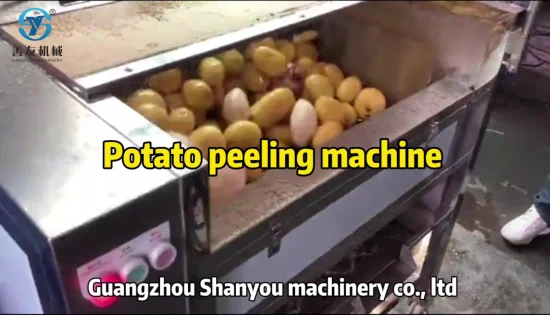 Root Vegetable Fruit Ginger Potato Roller Peeler Washing Peeling Cleaning Machine