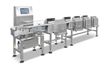 Large LCD Touch Screen Display Automatic Check Weigher High Accuracy Fruit Fish Weight Sorting Machine