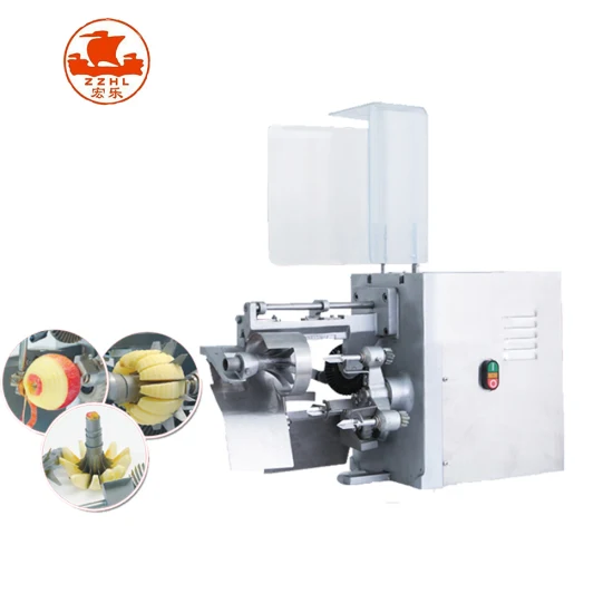 Manufacture Industrial Electric Fruit Peeling Spiral Slicer Cored and Splitter Apple Peeler Machine